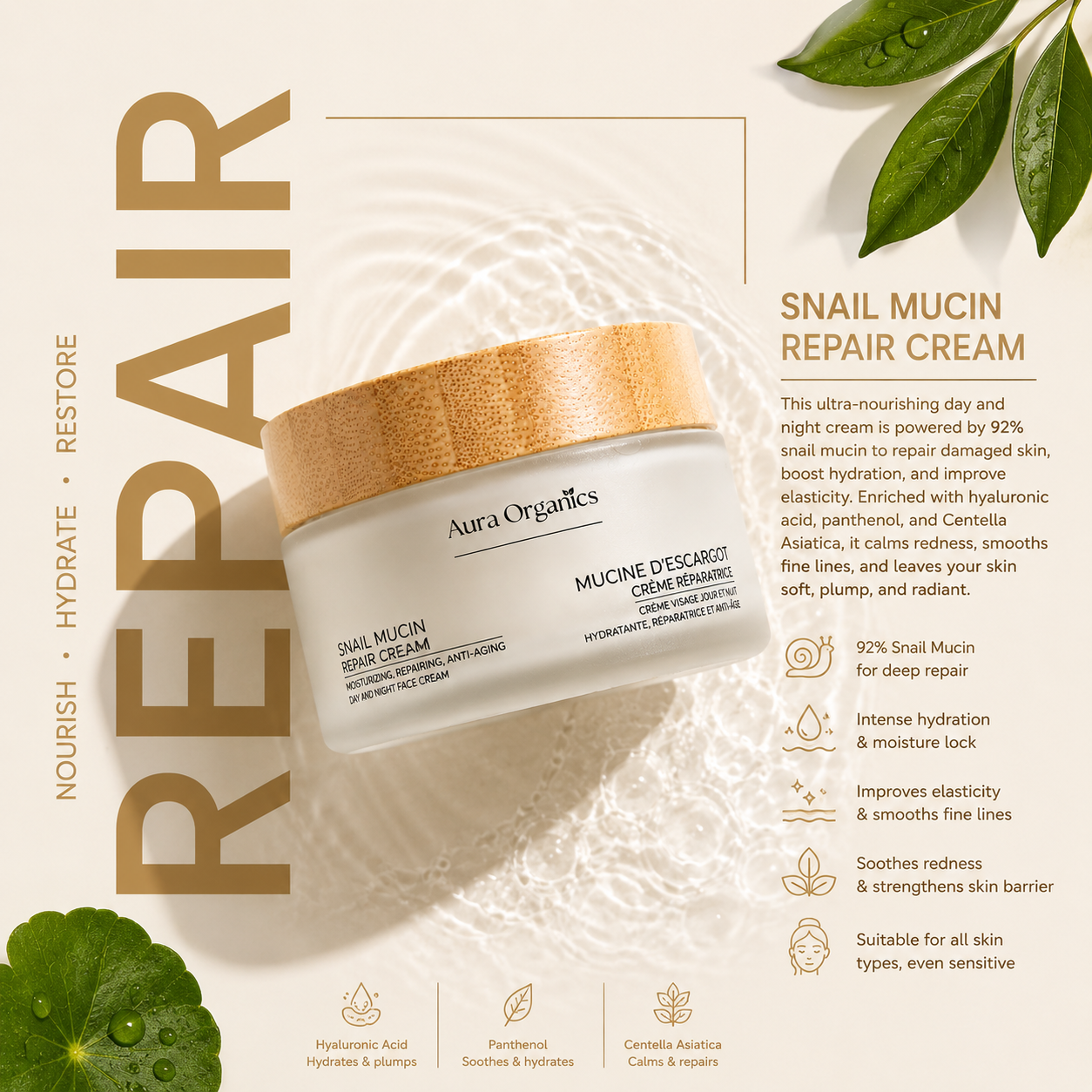 Snail Mucin Repair Cream