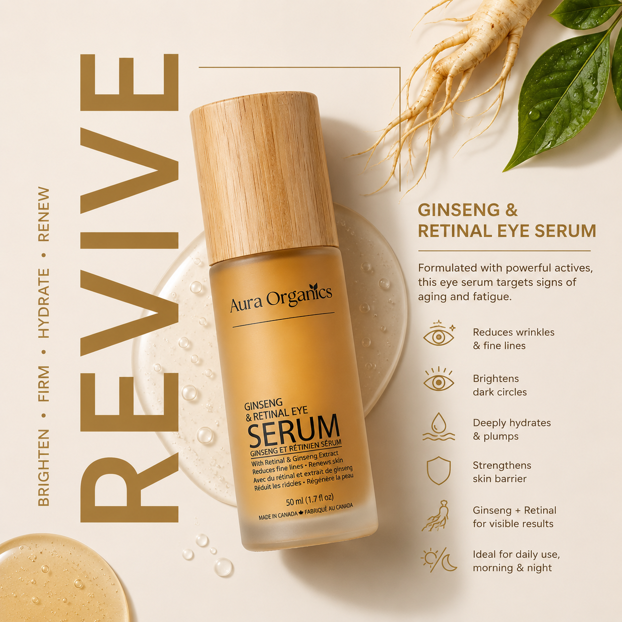 Ginseng & Retinal Eye Serum